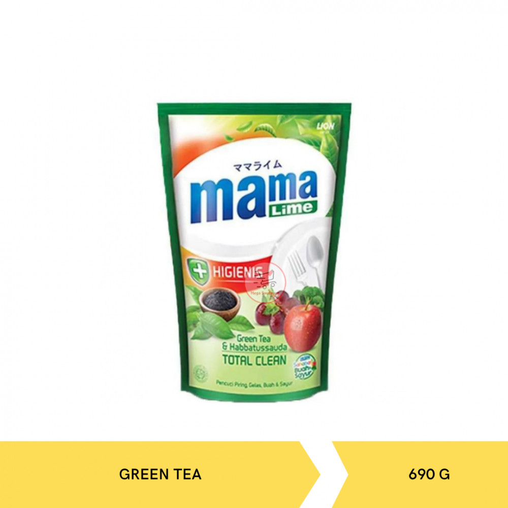 MAMA LIME GREEN TEA POUCH 610G X 12