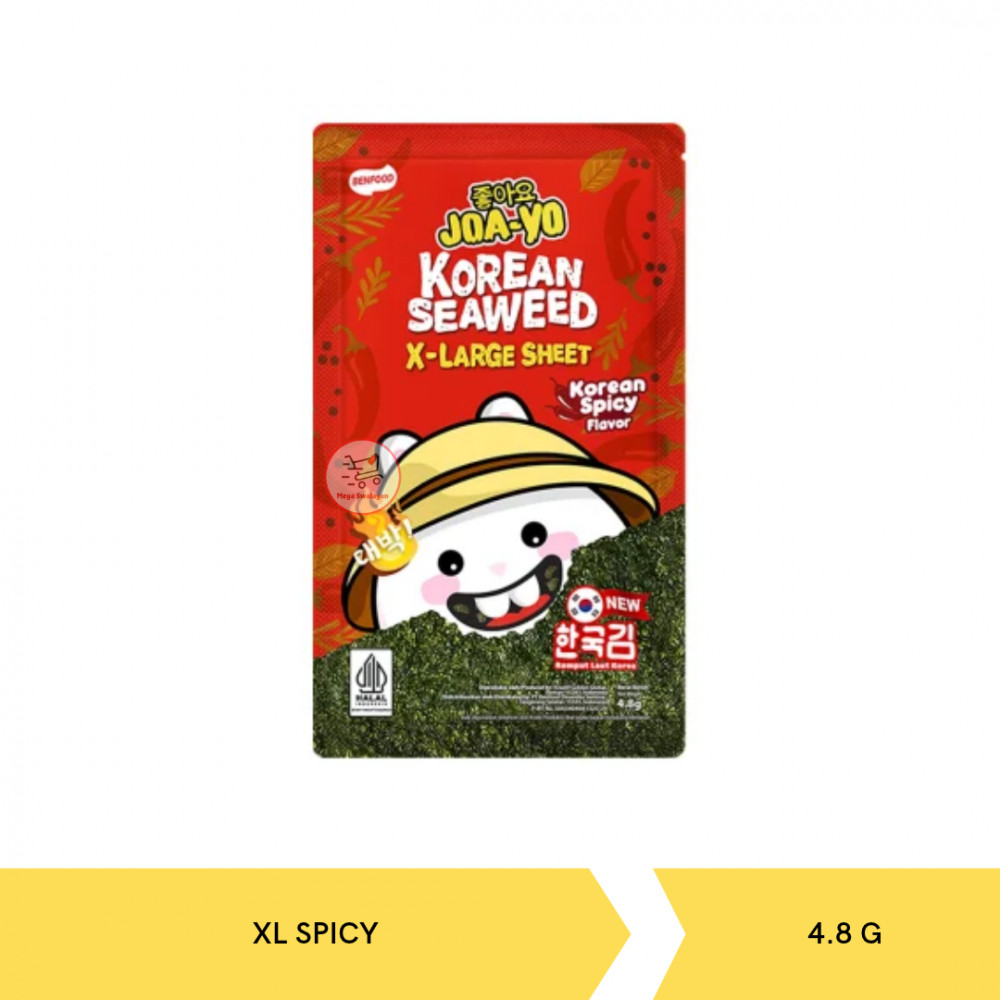 JOA-YO KOREAN SEAWEED XL SPICY 4.8G X 12