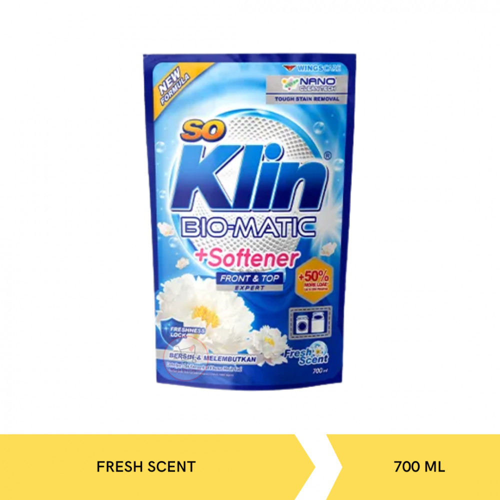 SOKLIN BIOMATIC LIQ FRONT+TOP FRESH SCENT 700ML X 6
