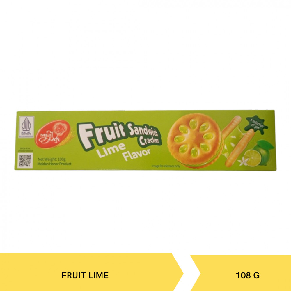 MEIDAN SANDWICH FRUIT LIME 108G X 30