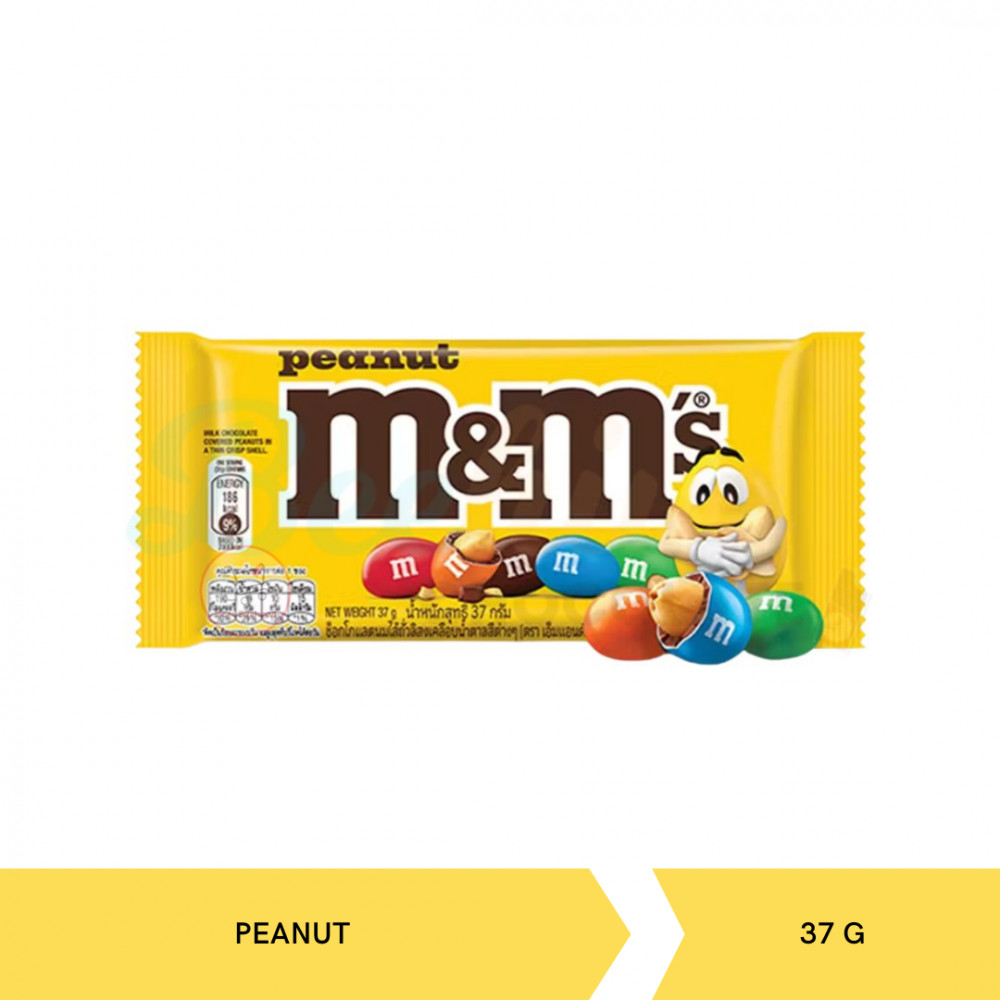 M&M CHOCO CANDY PEANUT 37G X 24