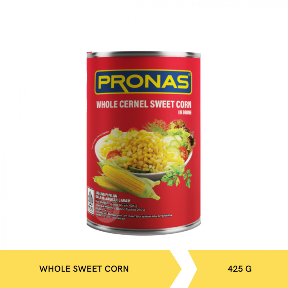 PRONAS WHOLE SWEET CORN 425G X 24