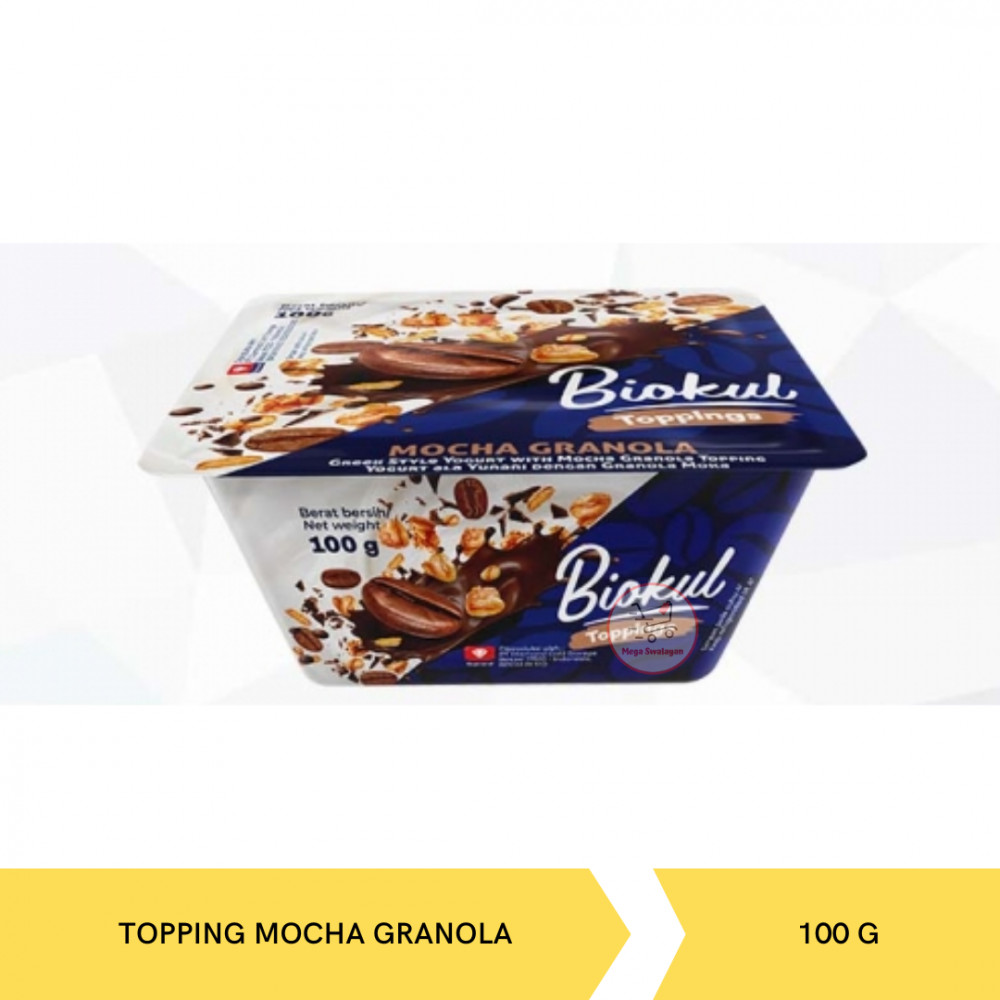 BIOKUL YOGURT GREEK TOPPING MOCHA GRANOLA 100GX12