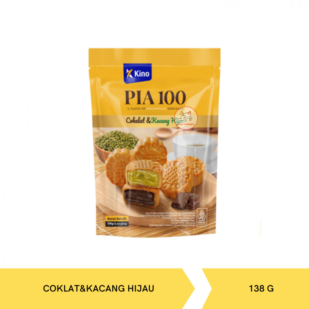 PIA 100 COKLAT&KACANG HIJAU BAG 138G X 12