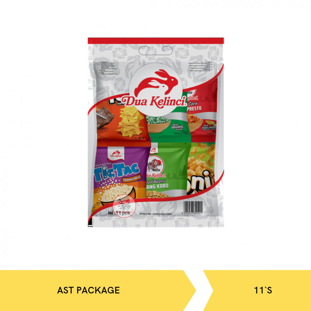 DUA KELINCI AST PAKAGE MIX  11`S X 12