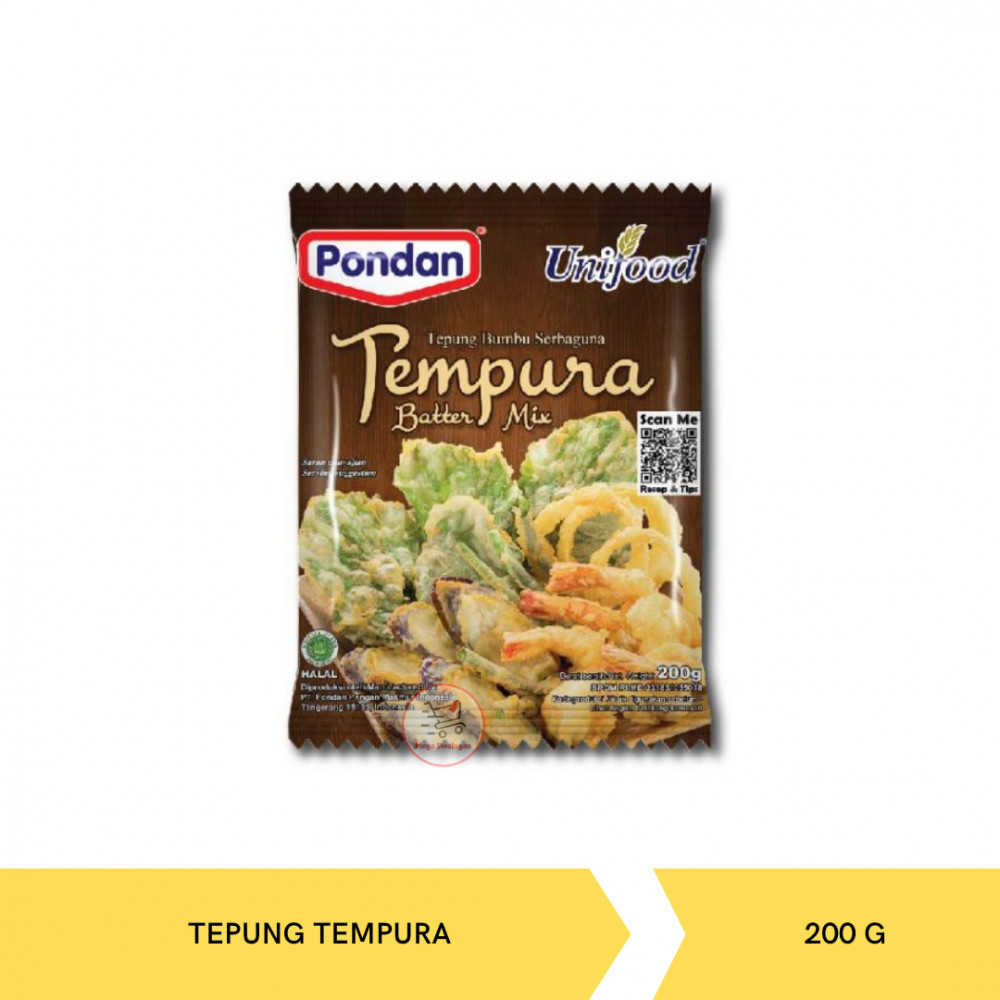 PONDAN UNIFOOD TEPUNG TEMPURA 200GX12X4PAK