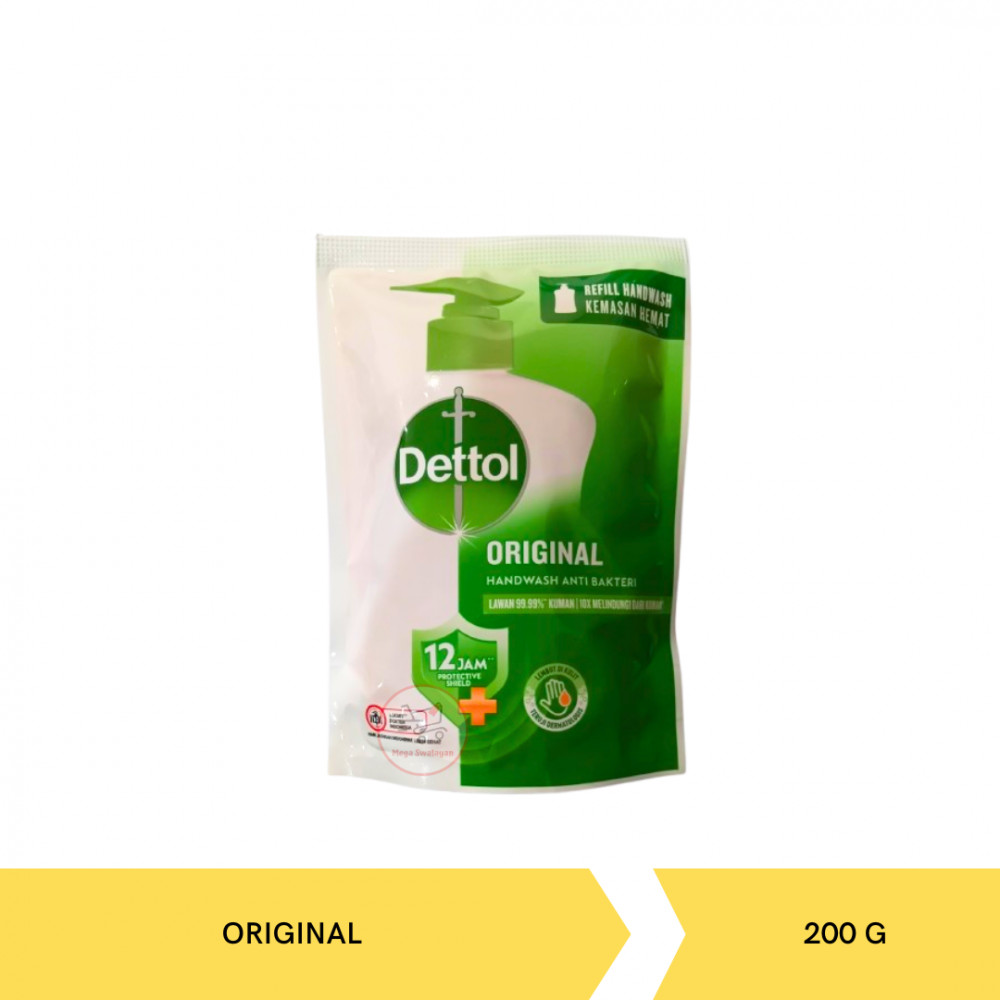 DETTOL HANDWASH ORIGINAL POUCH 200G X 24
