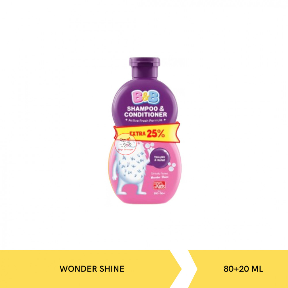 B&B SHP&COND WONDER SHINE 80+20ML X 36