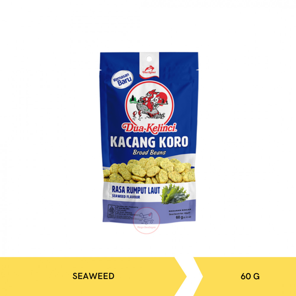 DUA KELINCI KOROKU SEAWEED 60G X 40