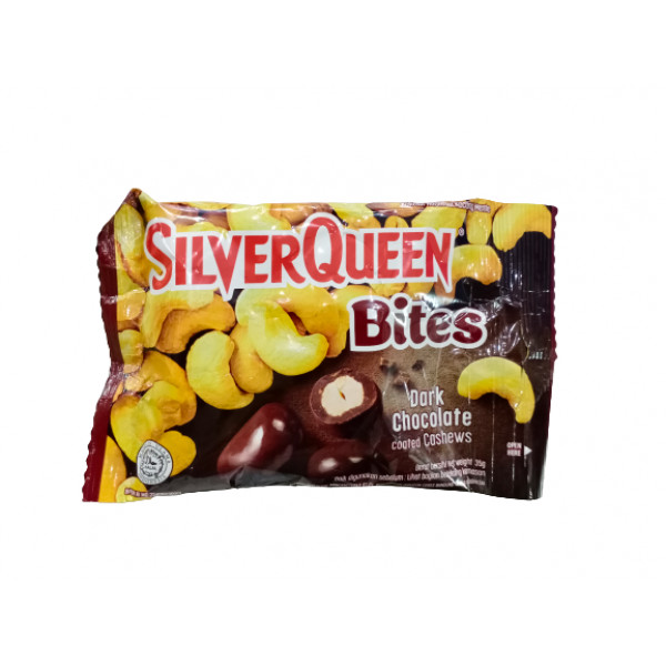 SILVER QUEEN BITES DARK CHOCO 30G X 12