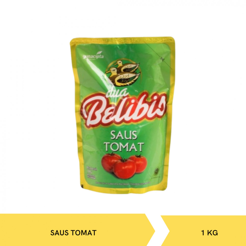 DUA BELIBIS SAUS TOMAT POUCH 1KG X 15
