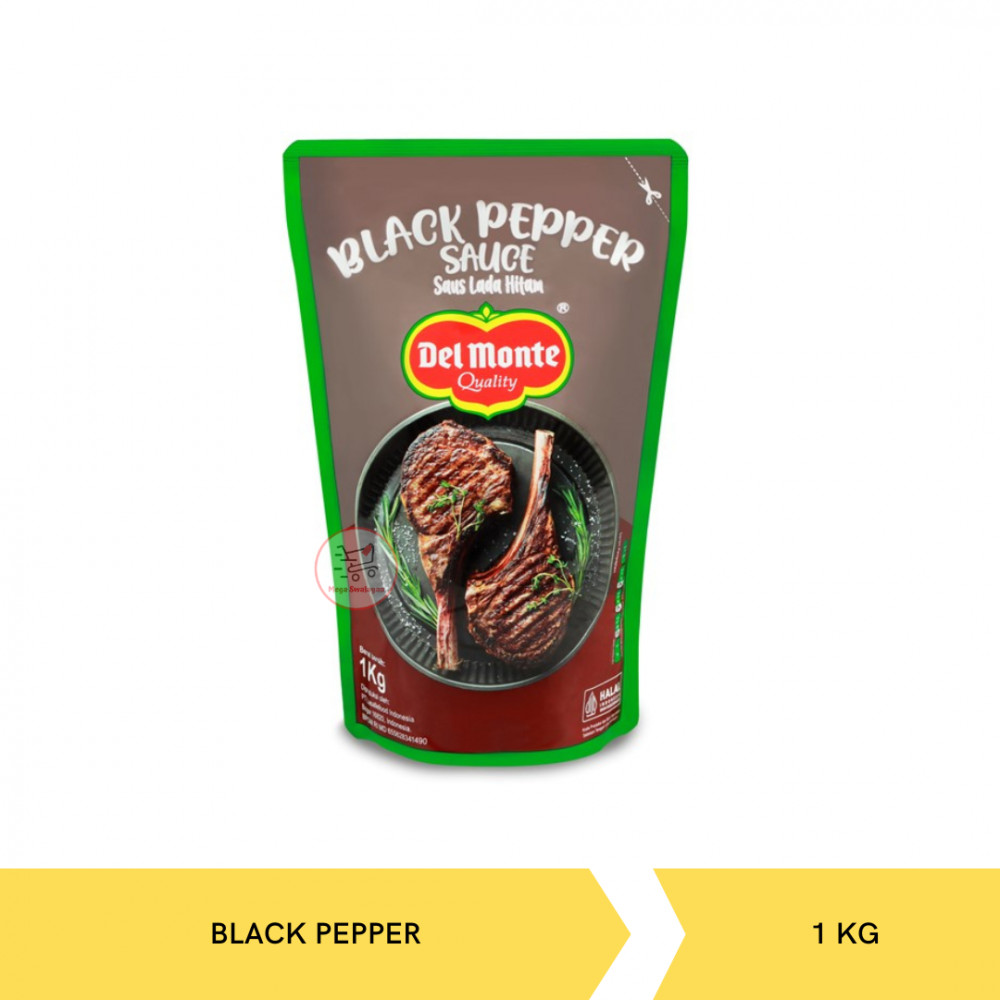 DELMONTE BLACK PEPPER SAUCE 1KG X 10