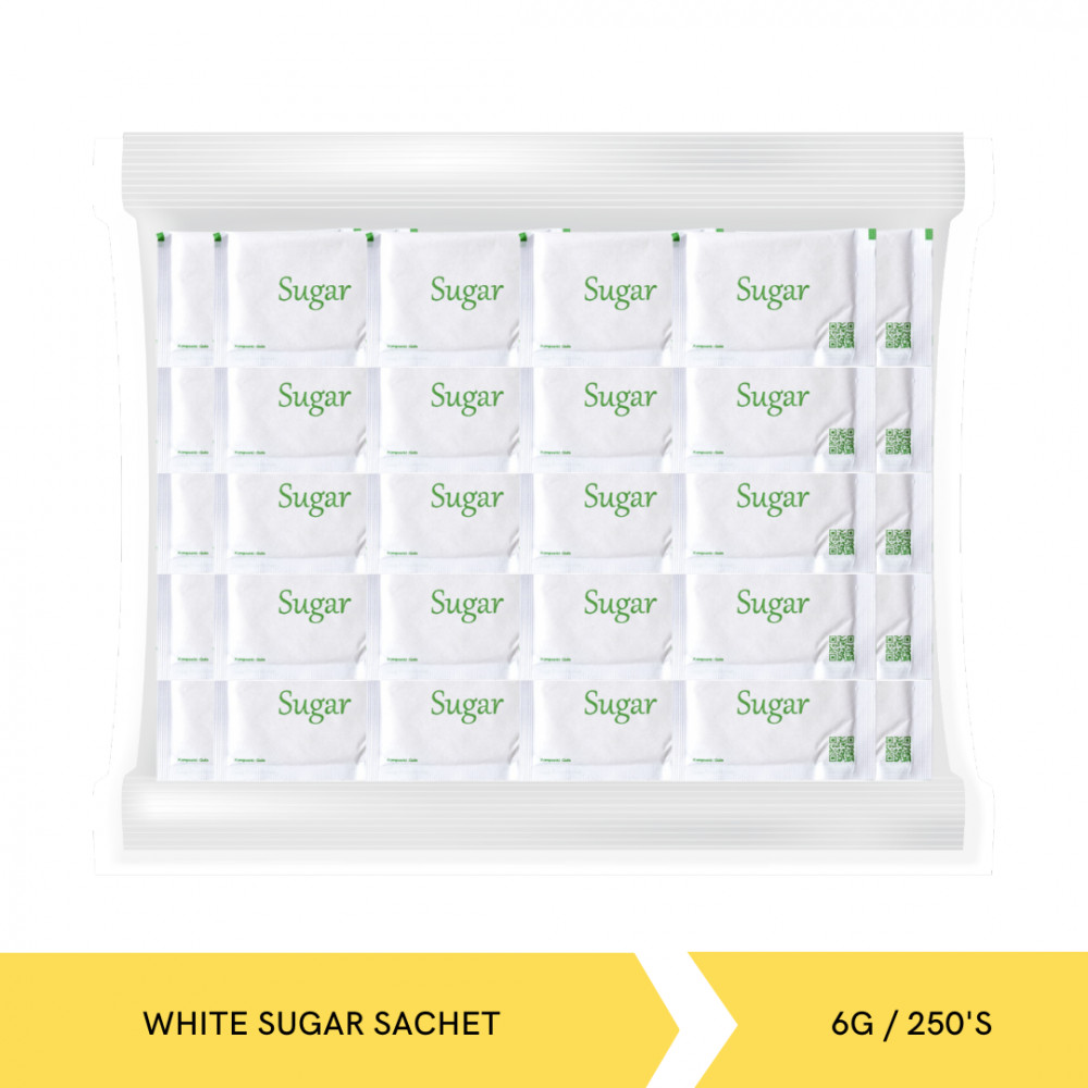 HIGENIK WHITE SUGAR SACHET 6G/250`S X 10