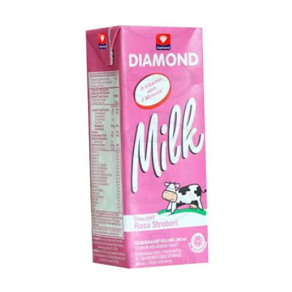 DIAMOND UHT STRAW 200ML X 24