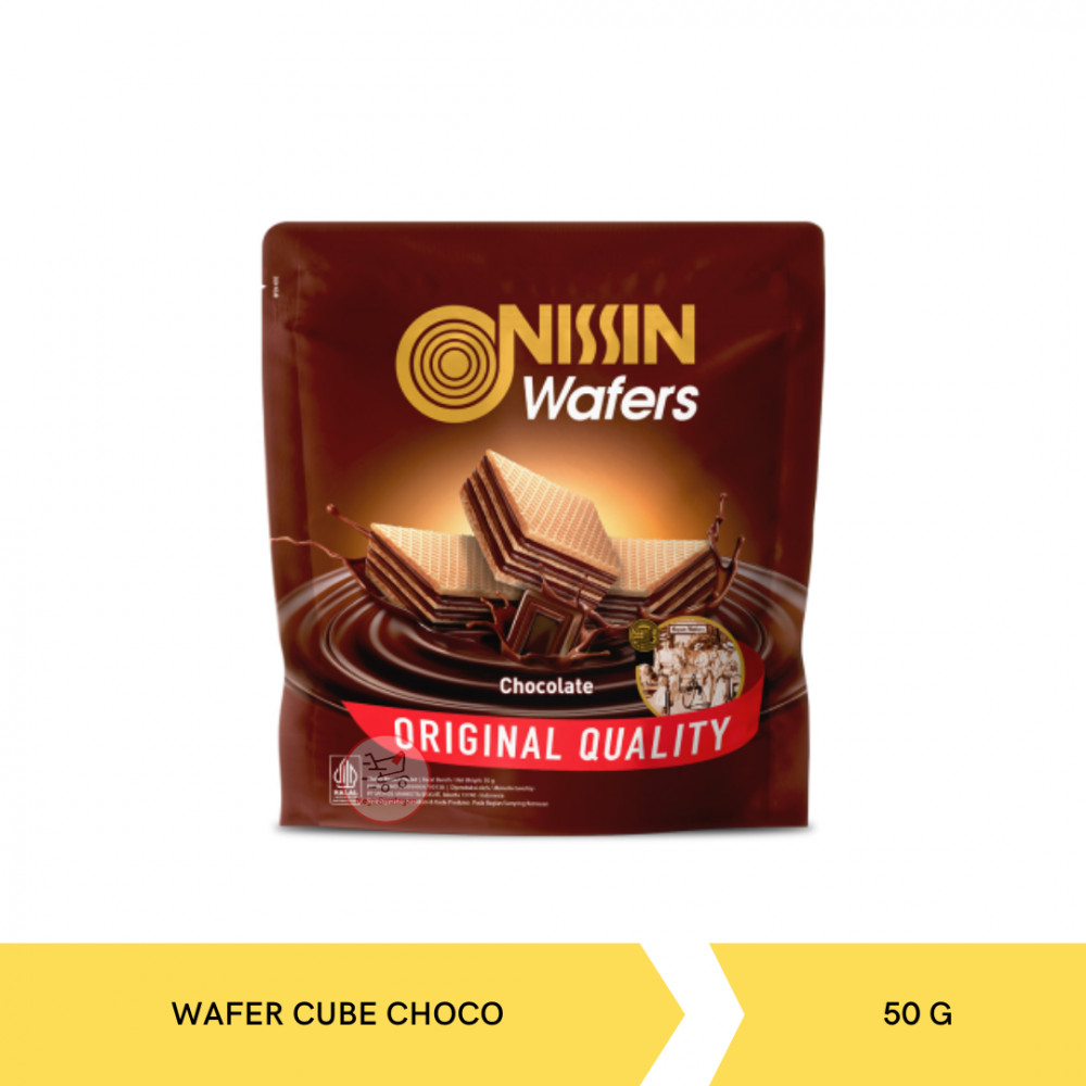 NISSIN WAFER CUBE CHOCO 50G X 24