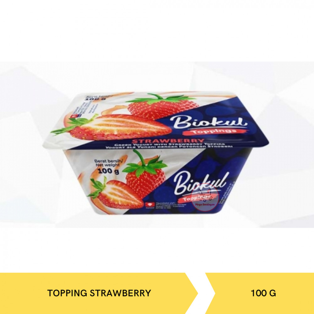 BIOKUL YOGURT GREEK TOPPING STRAW 100GX12