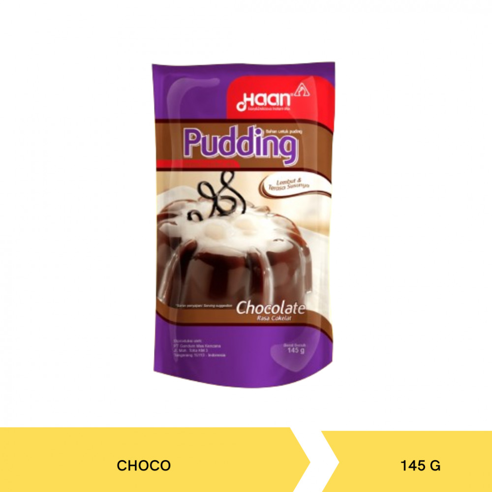 HAAN PUDDING CHOCO POUCH 145G X 24