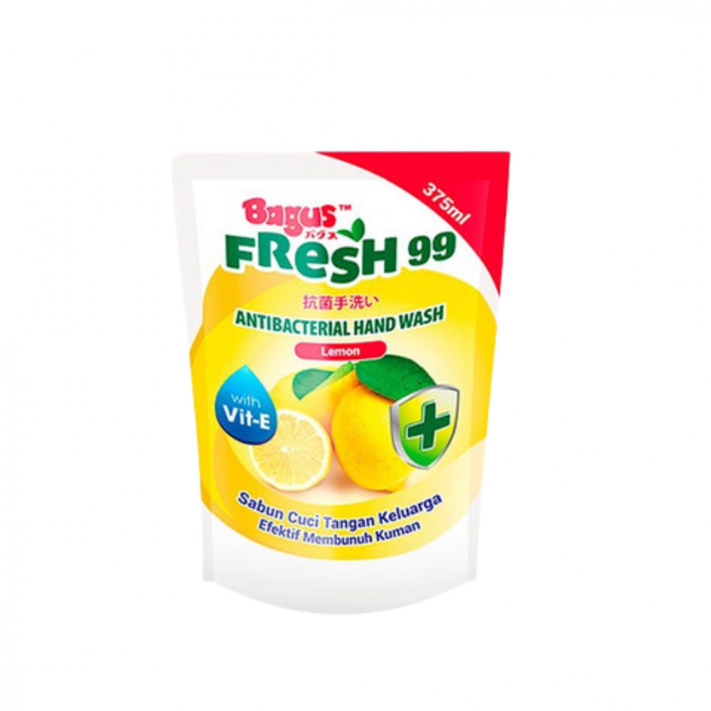 BAGUS HAND WASH LEMON 375ML (12)