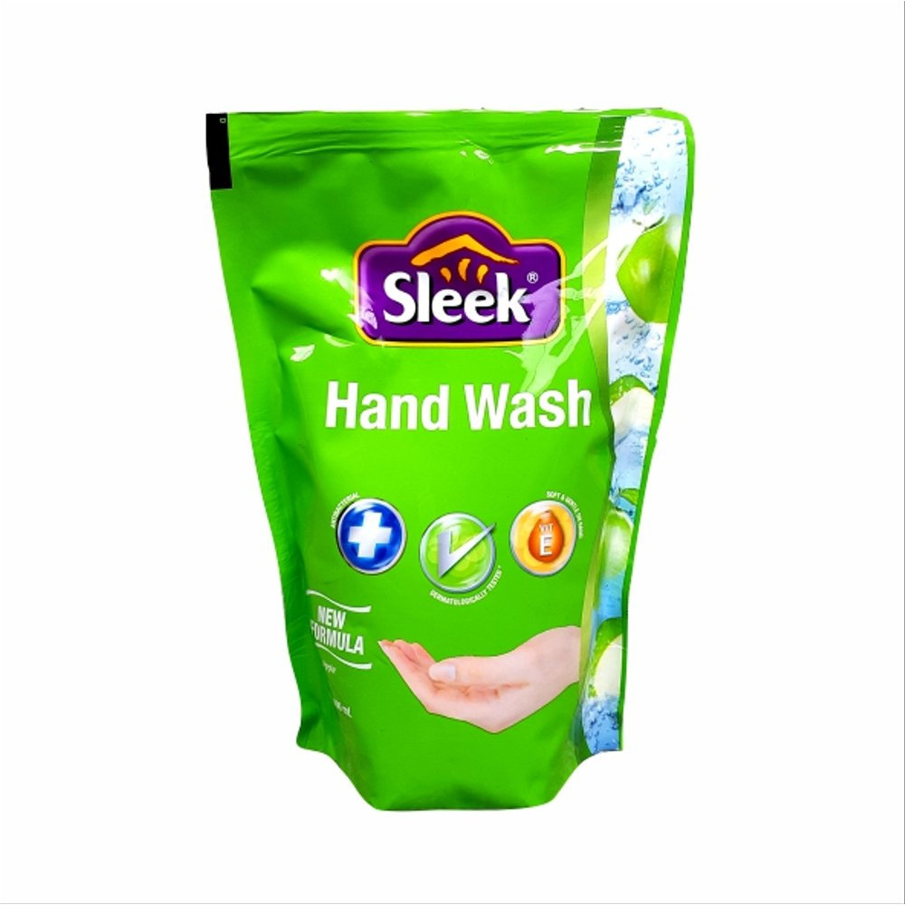 SLEEK HANDWASH APPLE POUCH 400ML X 12