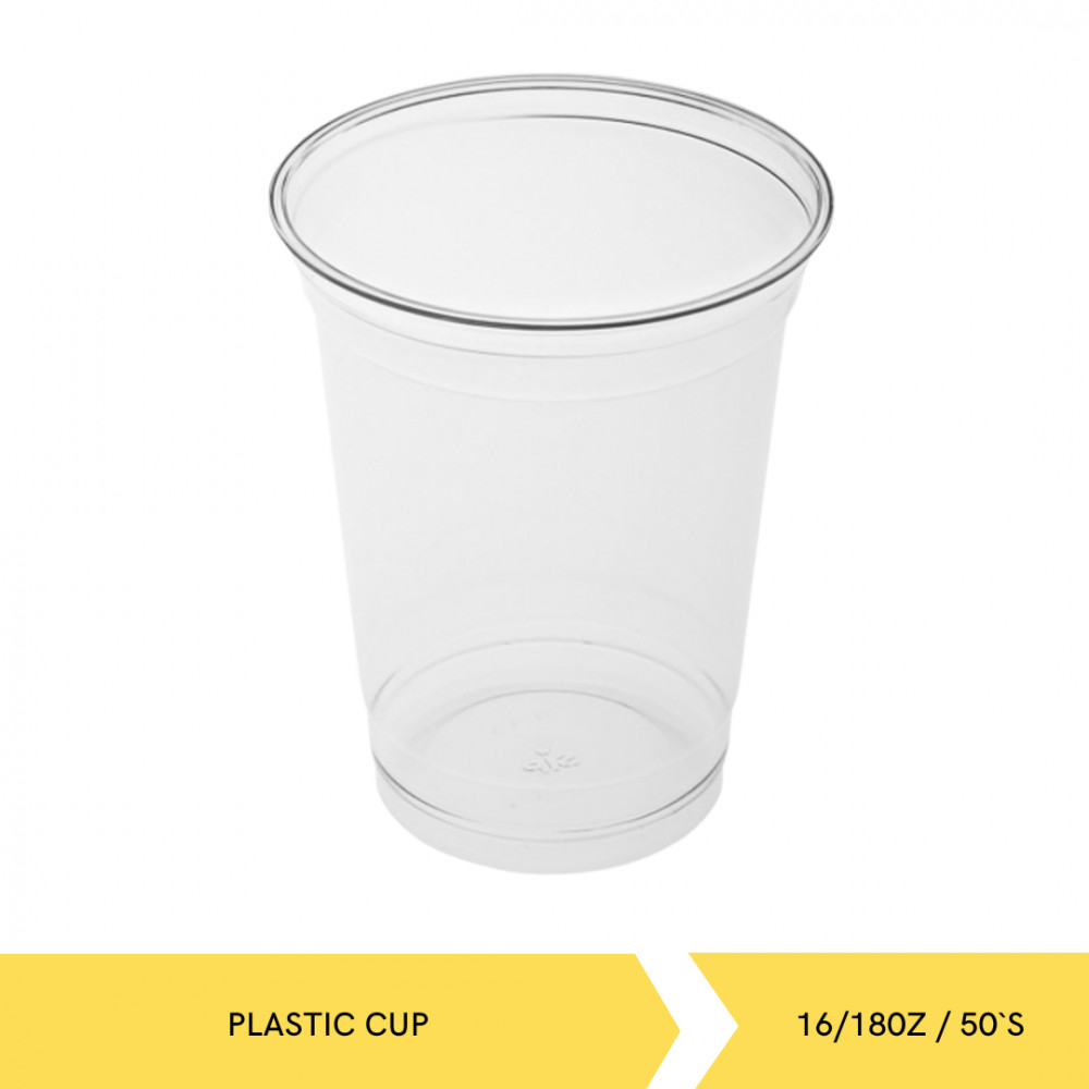 HIGENIK PLASTIC CUP PET 16/180Z/50`S X 20