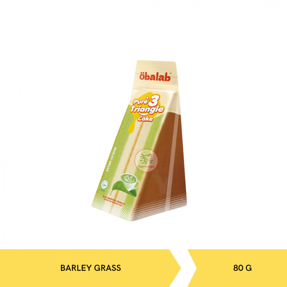 OBALAB TRIANGLE BARLEY  GRASS CAKE 80GX24