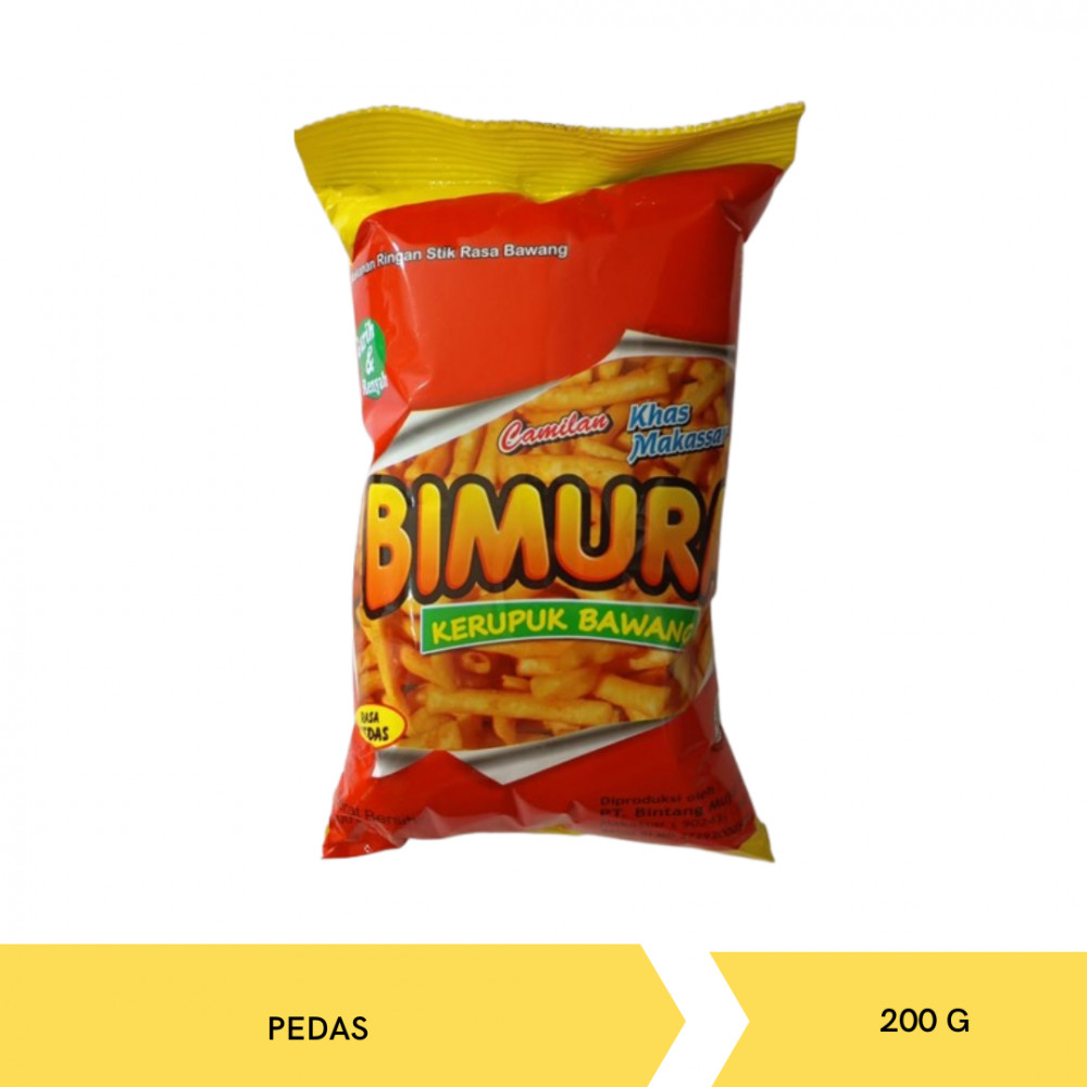 BIMURA KRUPUK BAWANG PEDAS 200G X 20