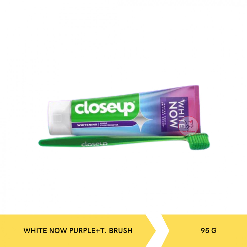 CLOSE UP WHITE NOW PURPLE+T. BRUSH 95GX36