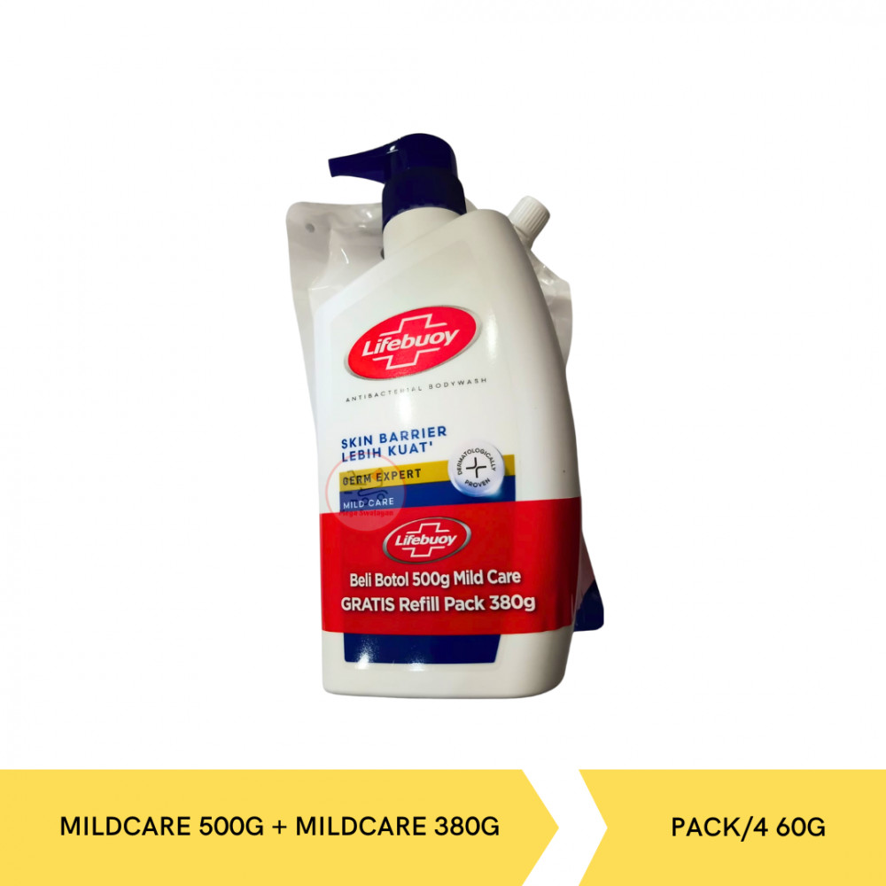 LIFEBUOY BW MILDCARE 500G+MILDCARE 380G X6