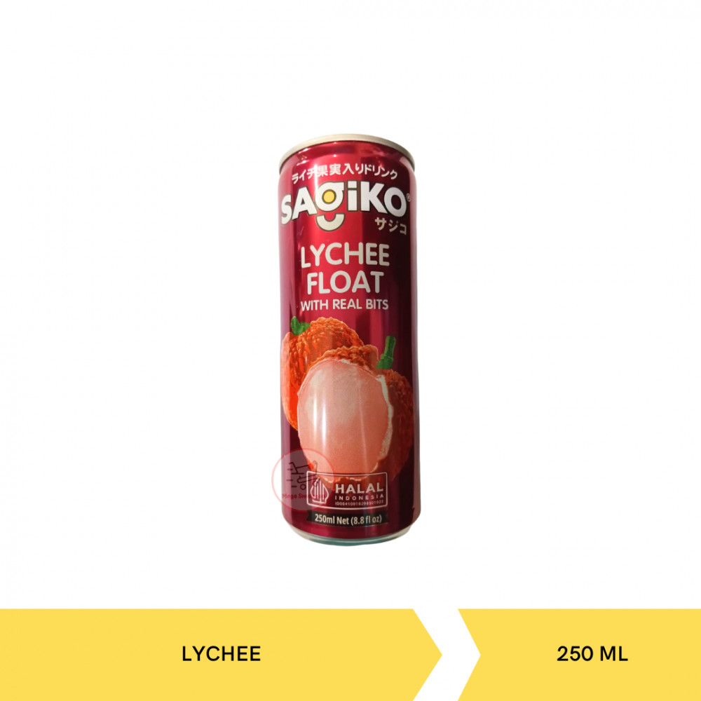 SAGIKO LYCHE FLOAT W/ REAL BITS TIN 250MLX24