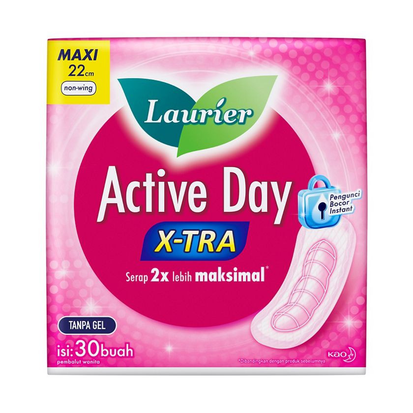 LAURIER ACTIVE DAY XTRA MAXI NWING 22CM/30`S X 24