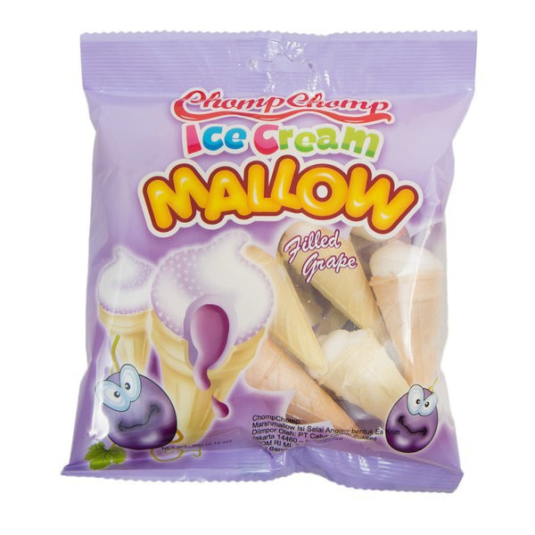 CHOMP CHOMP ICE CREAM MALLOW GRAPE 60G X 36