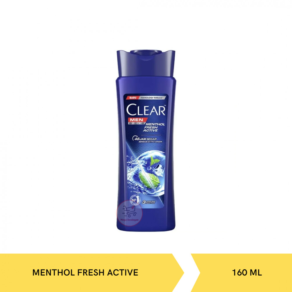 CLEAR SHP MEN MENTHOL FRESH ACTIVE 160ML X 36