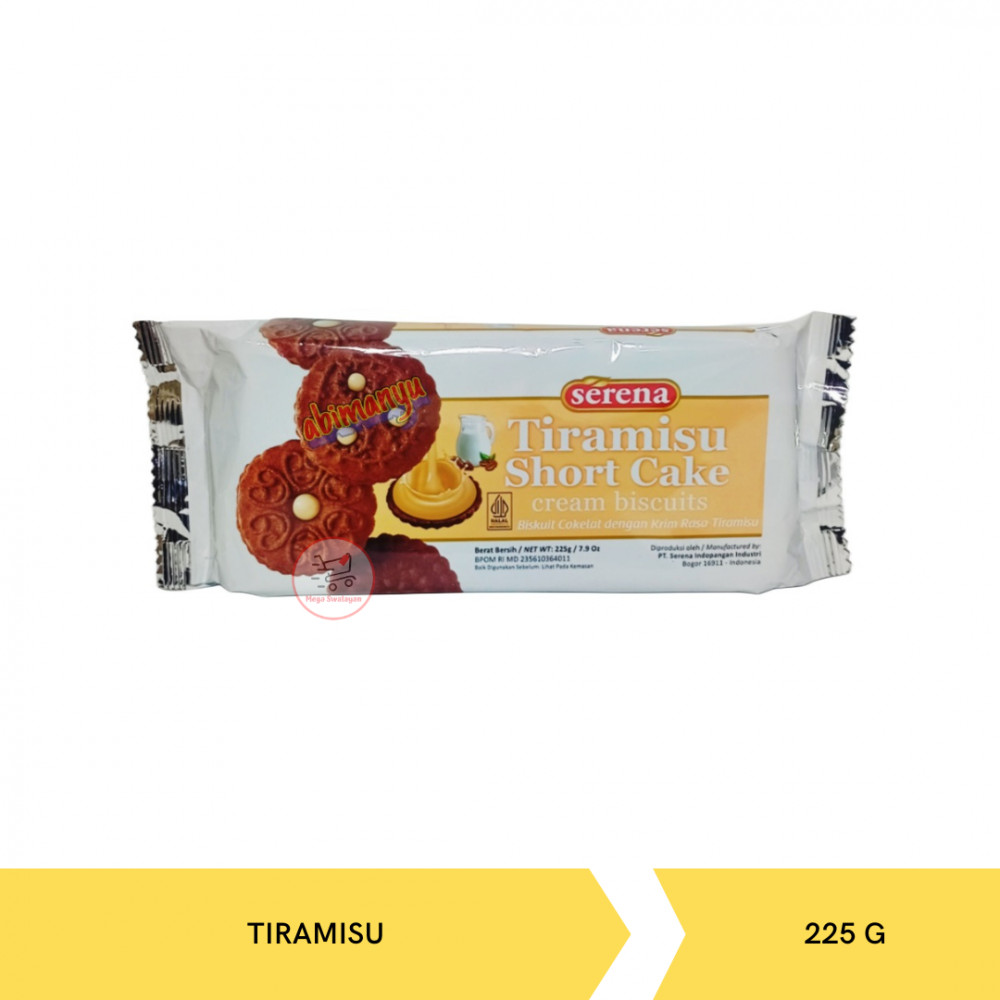 SERENA SHORT CAKE TIRAMISU 225G X 30