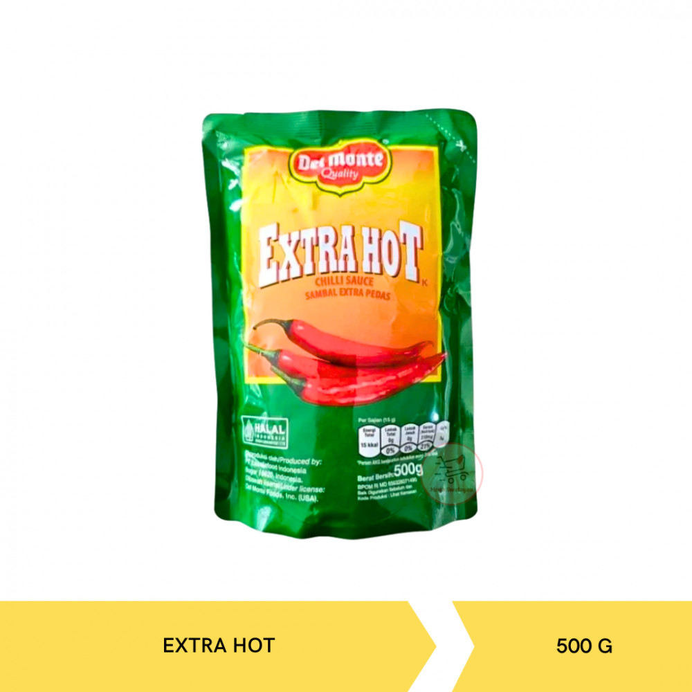 DELMONTE CHILLI EXT HOT POUCH 500ML X 20