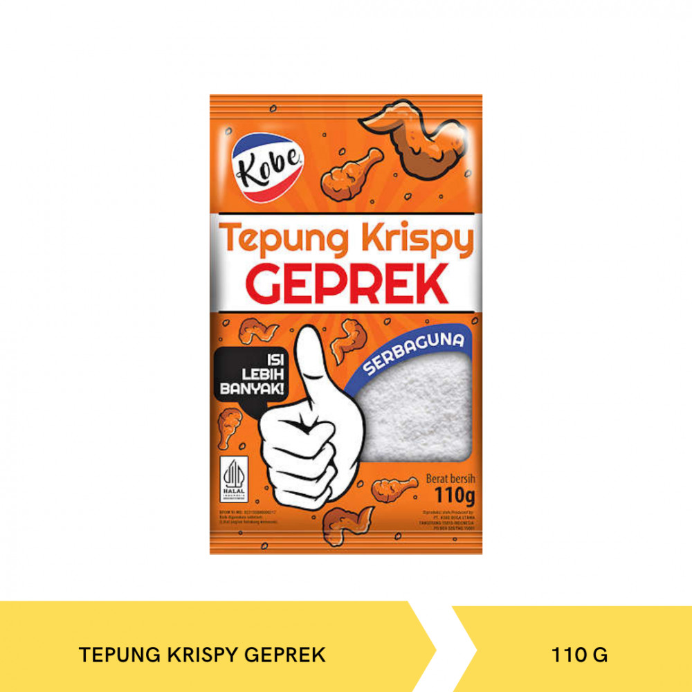 KOBE TEPUNG KRISPY GEPREK SERBAGUNA 110G X 100
