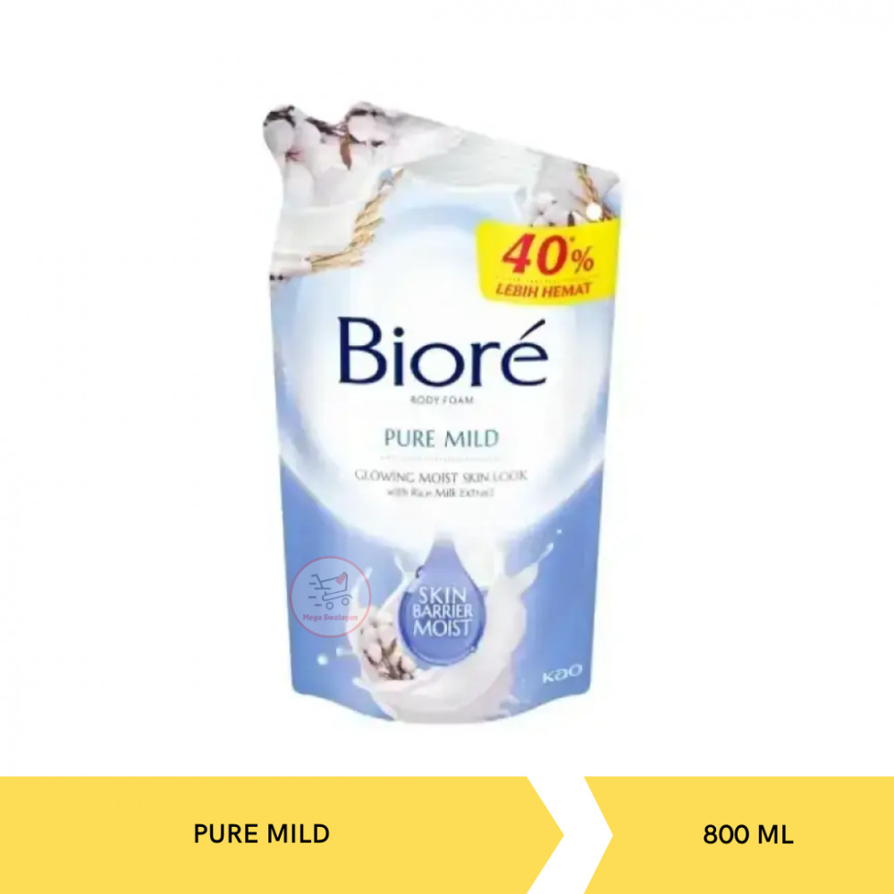BIORE FOAM PURE MILD POUCH 800ML X 9