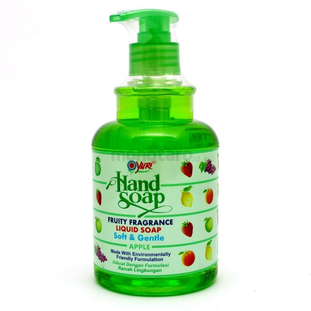 YURI HANDSOAP APPLE PUMP 410ML X 12