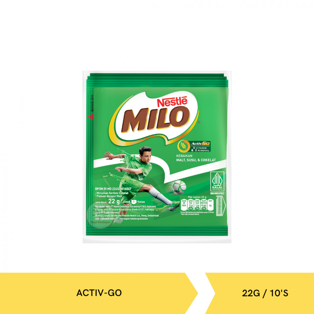 MILO ACTIV-GO BANDED 22G/10`S X20