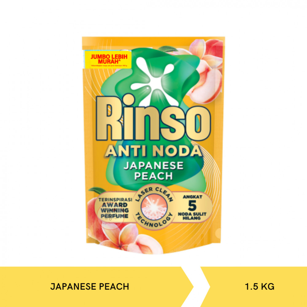 RINSO JAPANESE PEACH LIQ REF 1.5 KG