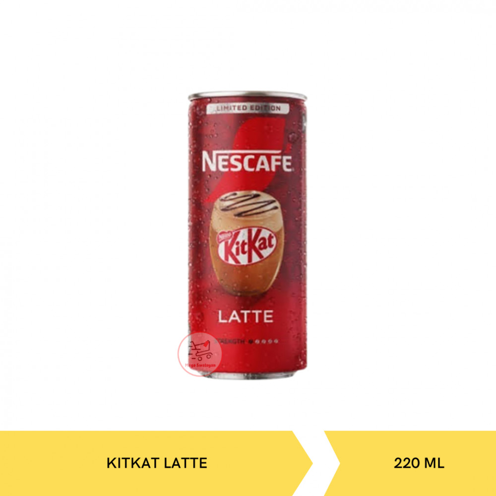 NESCAFE DRINK KITKAT LATTE TIN 220ML X24