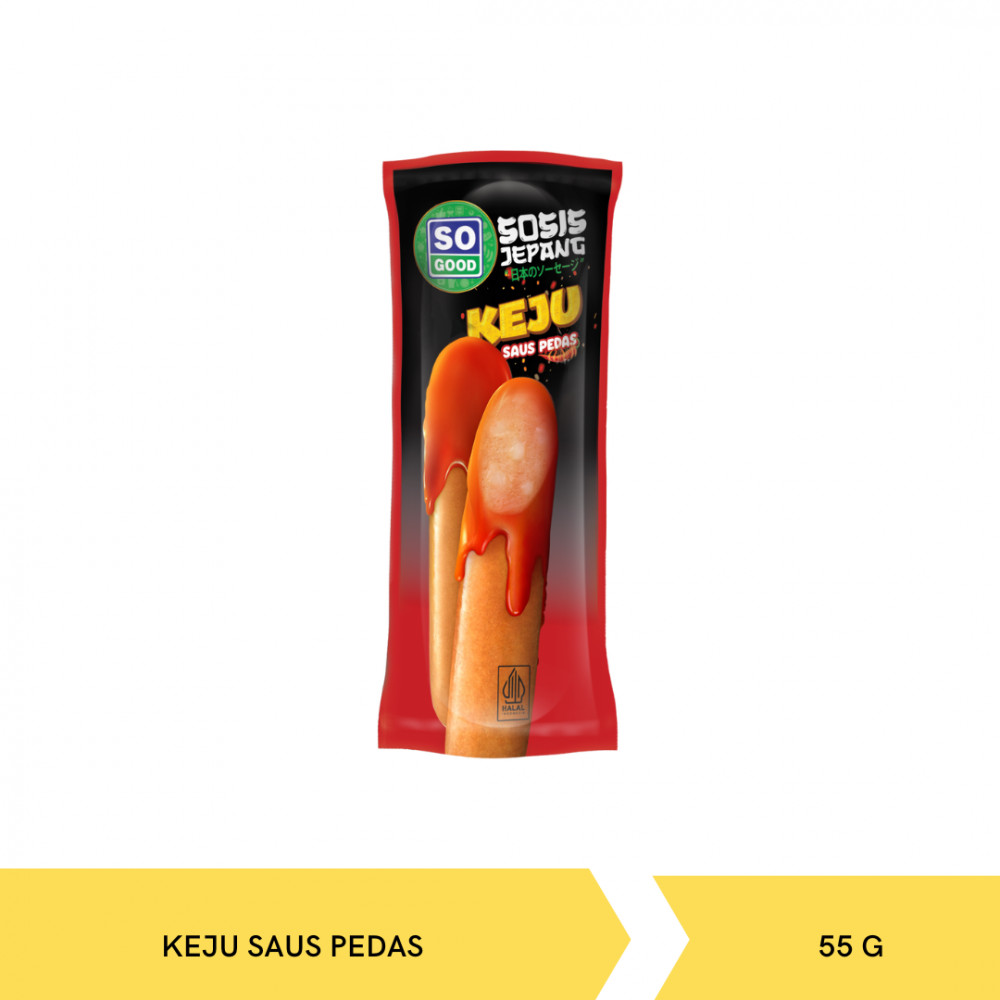 SO GOOD SOSIS JEPANG KEJU SAUS PEDAS 55G X 10