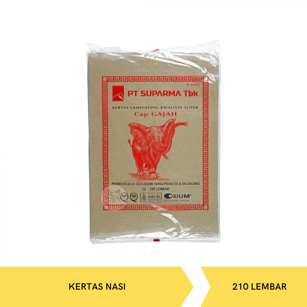 GAJAH MERAH KERTAS NASI 210LBR X 30PAK