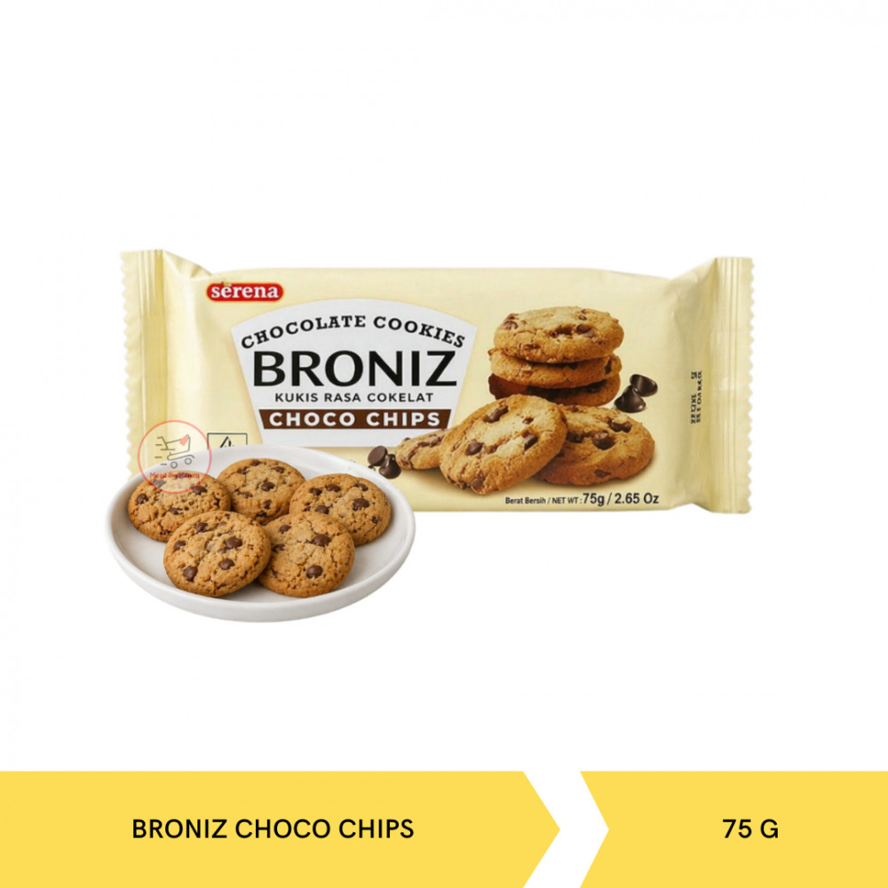 SERENA BRONIZ CHOCO CHIPS 75GX30