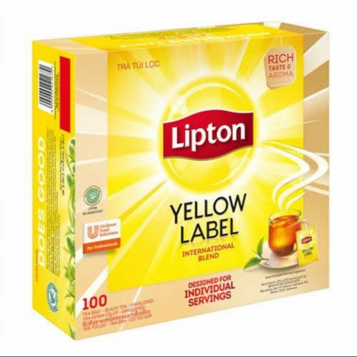 LIPTON TEA YELLOW/100`S ENVELOPE KTK X 12