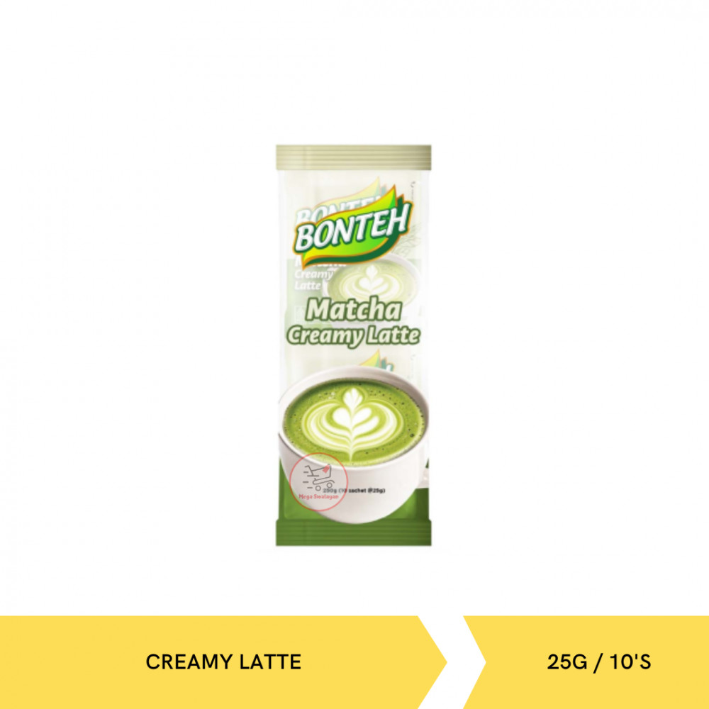 BONTEH MATCHA CREAMY LATTE BAG 25G/10`S X 8
