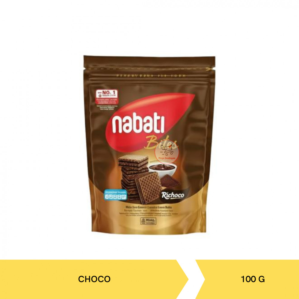 NABATI BITES RICHOCO POUCH 100G X 18