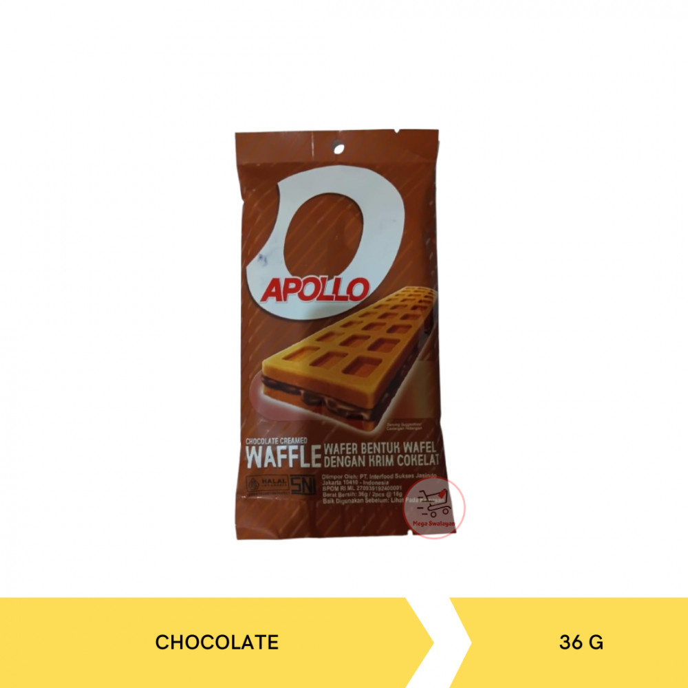 APOLLO WAFFLE CHOCO 36GX24 X 4KTK#1600TE