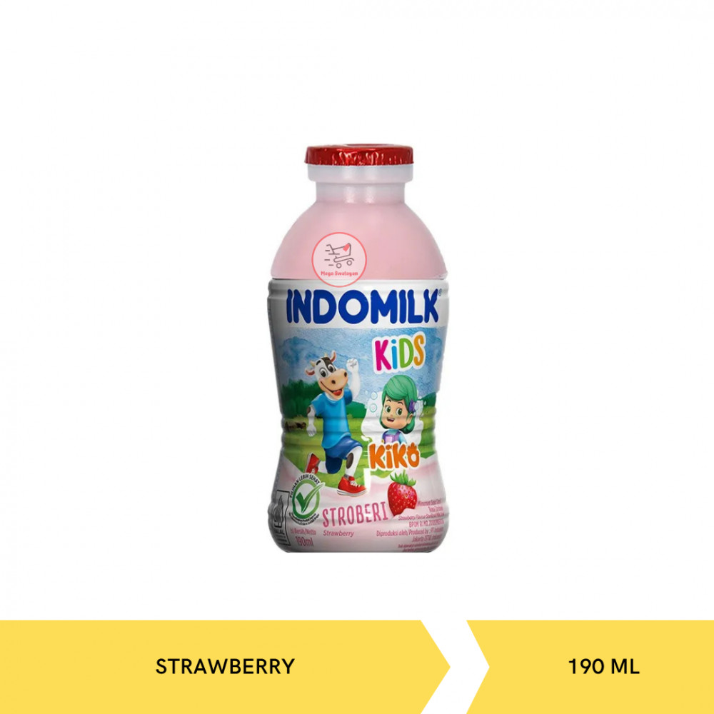 INDOMILK SUSU STERIL STRAW BTL 190ML X 24