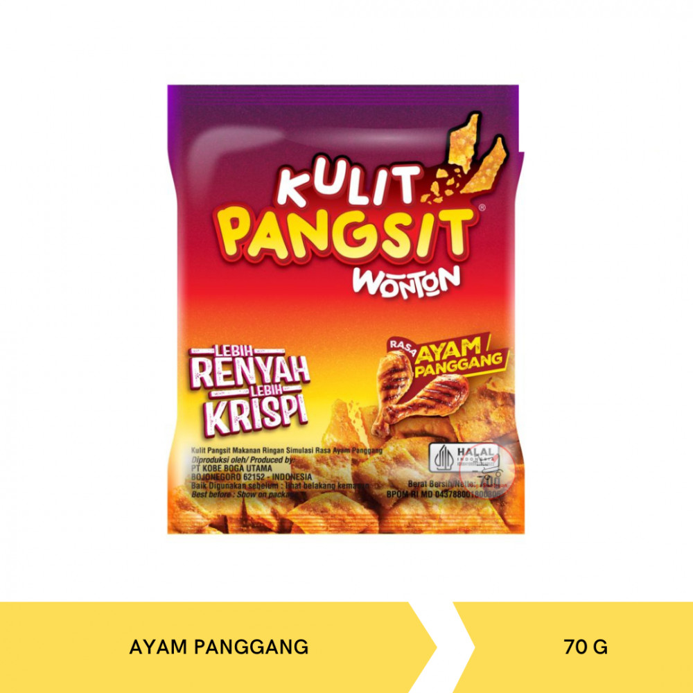 KOBE KULIT PANGSIT WONTON AYAM PANGGANG 70GX24