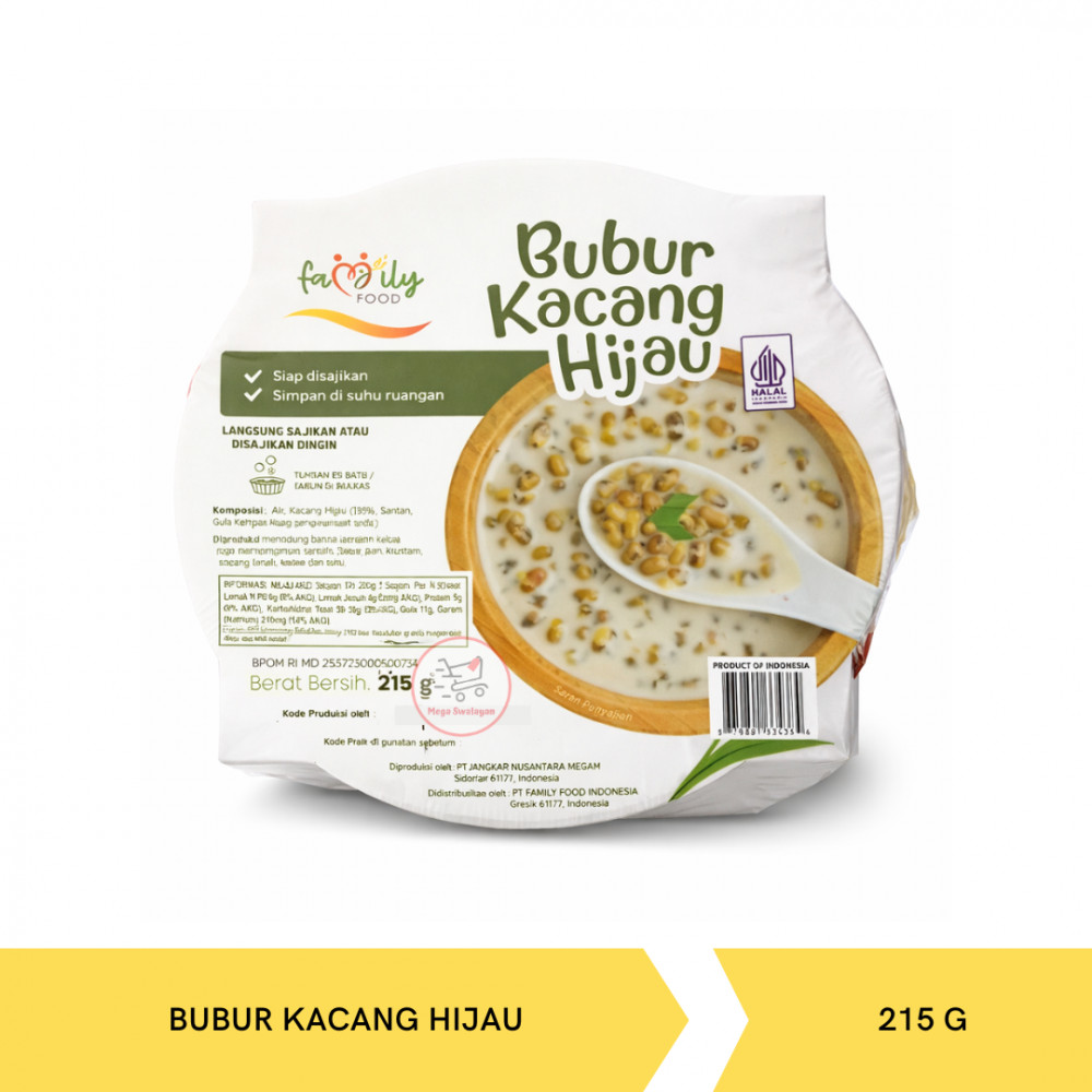 FAMILY FOOD BUBUR KACANG HIJAU 215G X 24